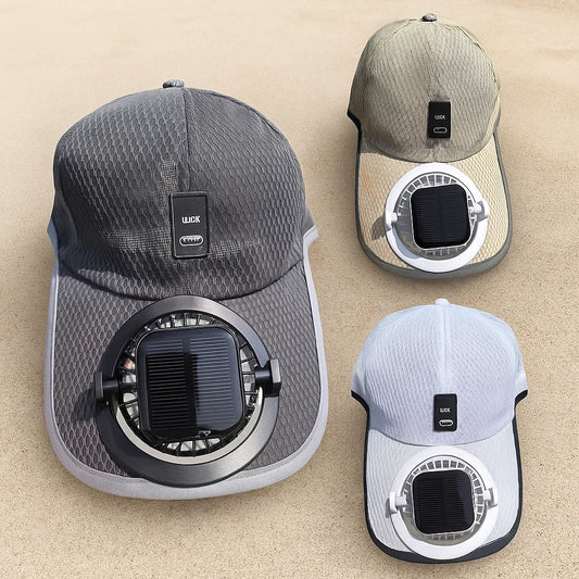 🧢 Gorra con Ventilador Solar – Frescura Infinita Bajo el Sol