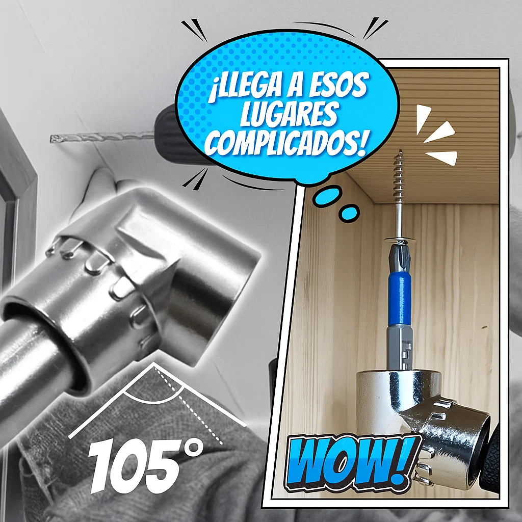 🔧✨ ¡Promo 2x1! Dos Adaptadores 105° para tu Taladro al Precio de Uno