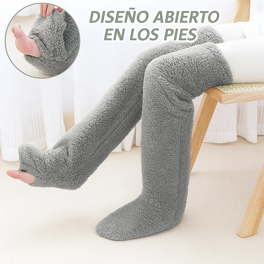 🧦❄️ Calcetines de Felpa Over-The-Knee