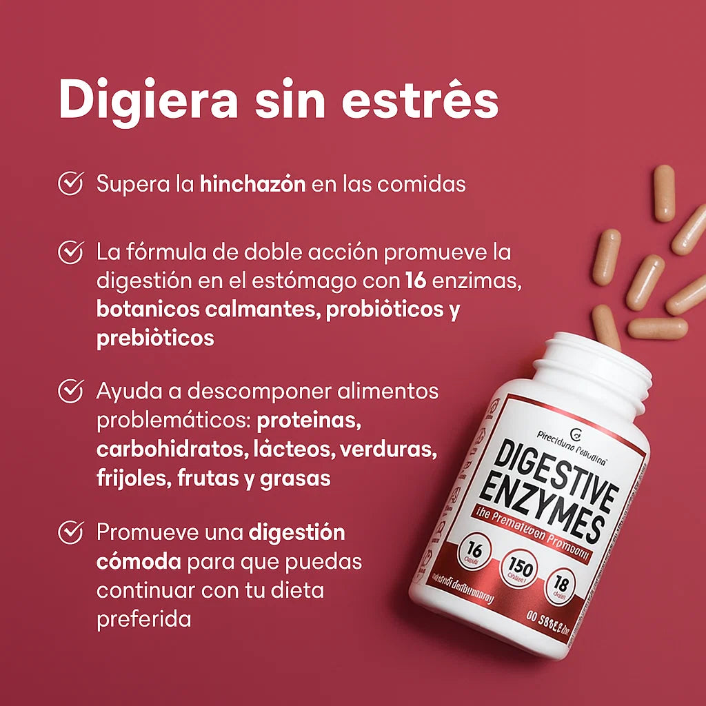 ⭐ Physician's CHOICE – Enzimas Digestivas + Probióticos + Prebióticos