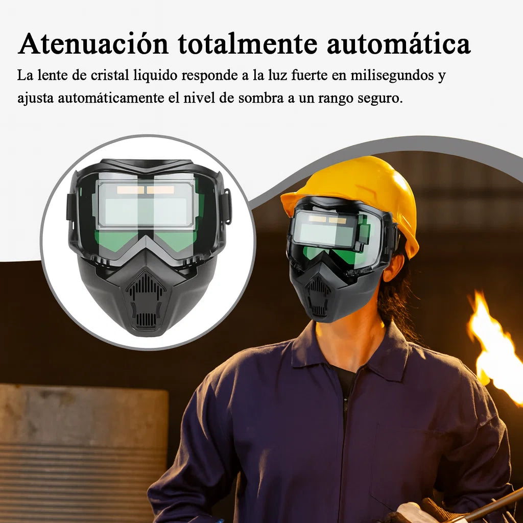 🛡️ Máscara de Soldadura Inteligente Pro – Protección Total + Oscurecimiento Automático ⚡