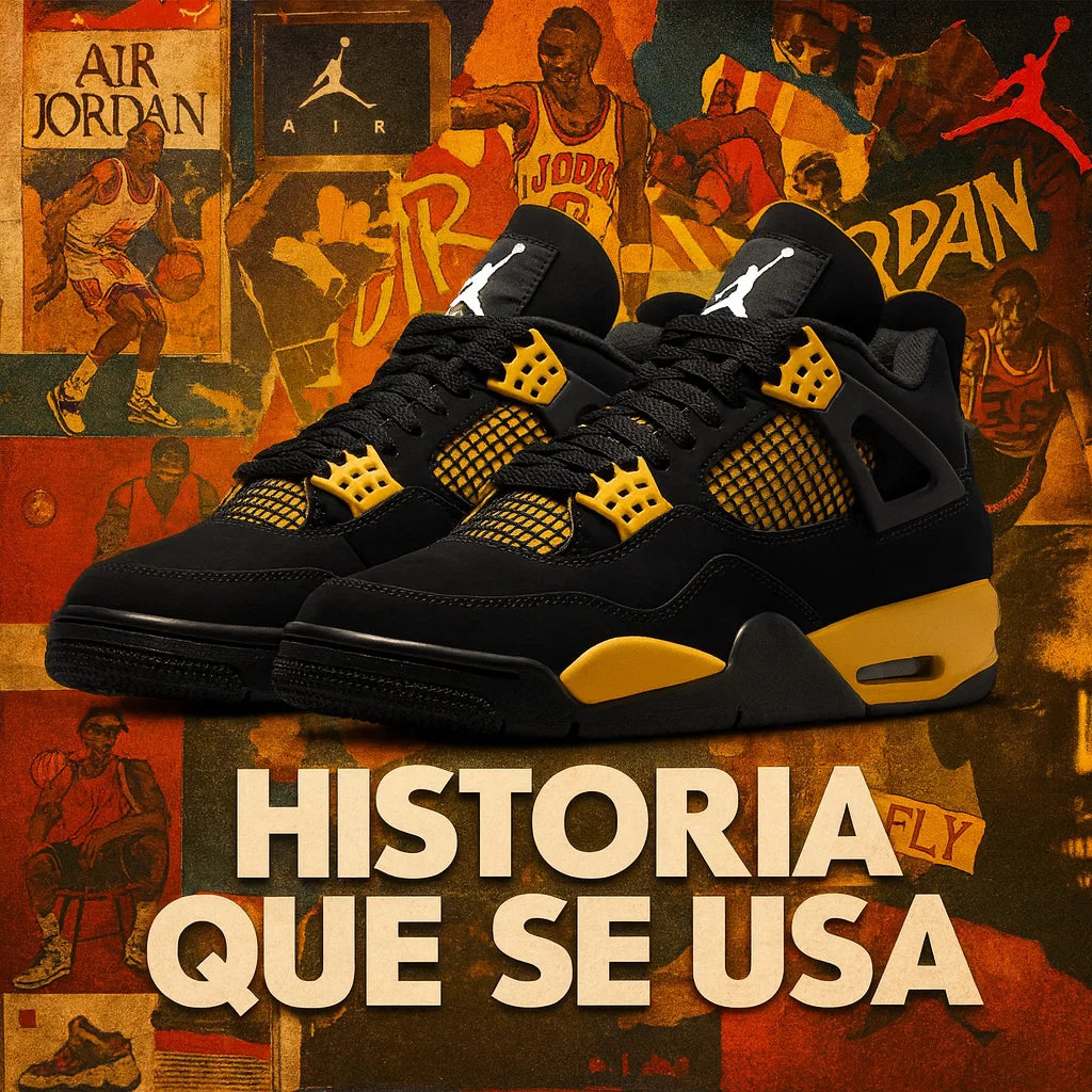 ⚡ JORDAN 4 RETRO “THUNDER” El Par que Se Siente Antes de Verlo
