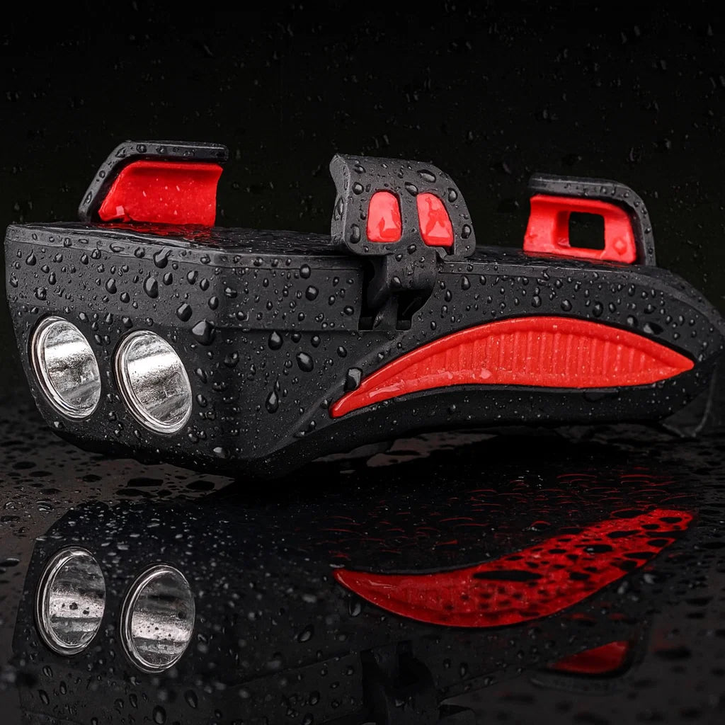 🚴‍♂️ Lámpara 4 en 1  para Bicicleta – Tu Ruta Más Segura, Siempre Iluminada