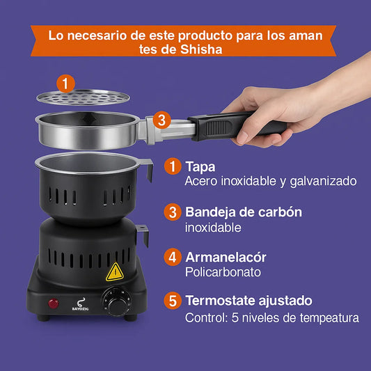 🔥 MINI ESTUFA DE CARBÓN ASANMA