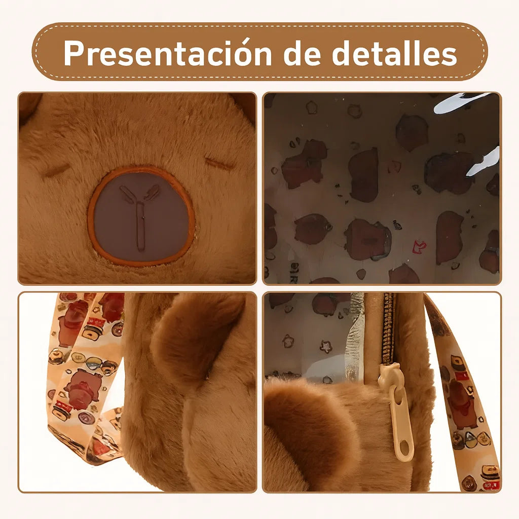 🐾 Mochila-Lonchera Capibara Kawaii