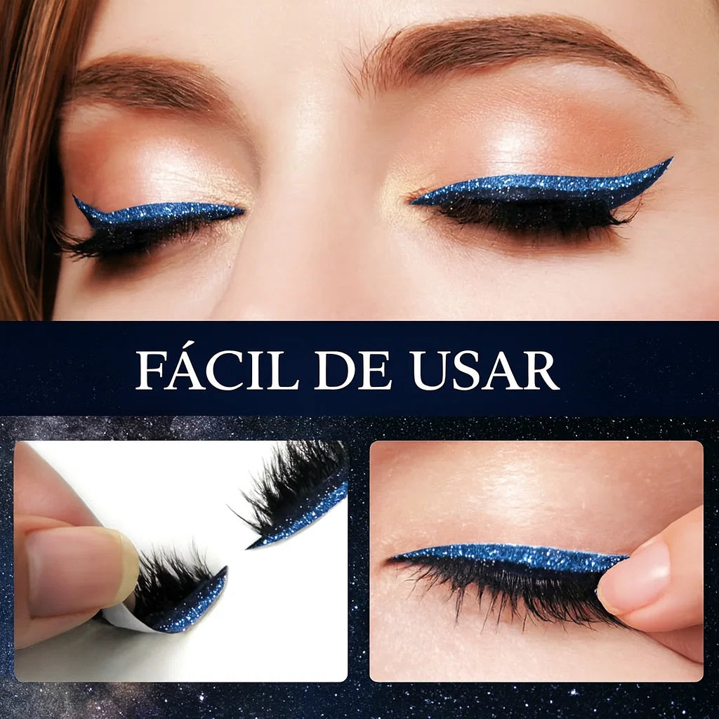 👁️ 8 PARES Delineador de Ojos + Pegatinas de Pestañas Impermeables POR SOLO 79.900