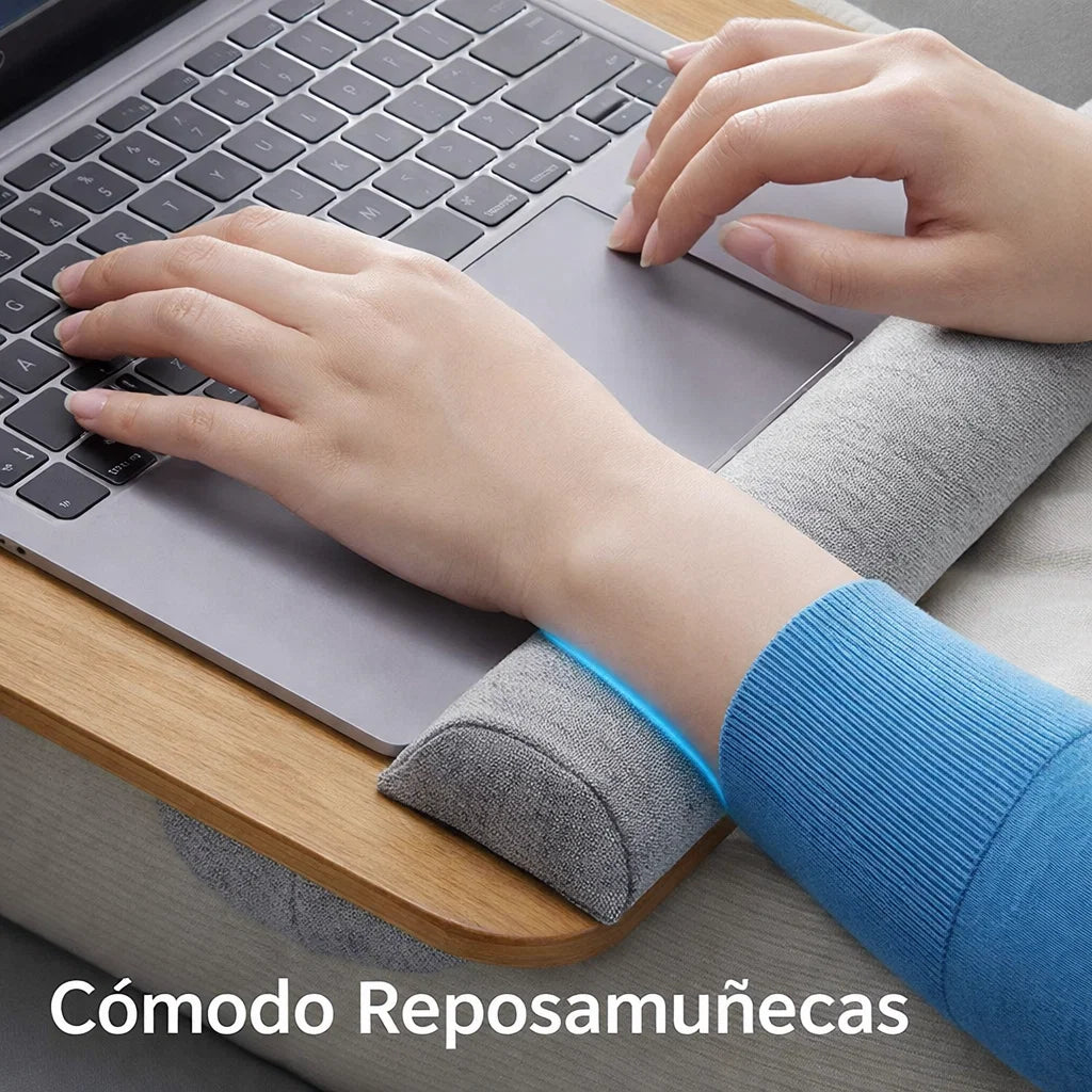 💻✨ Mesa Portátil para Laptop con Almohadas