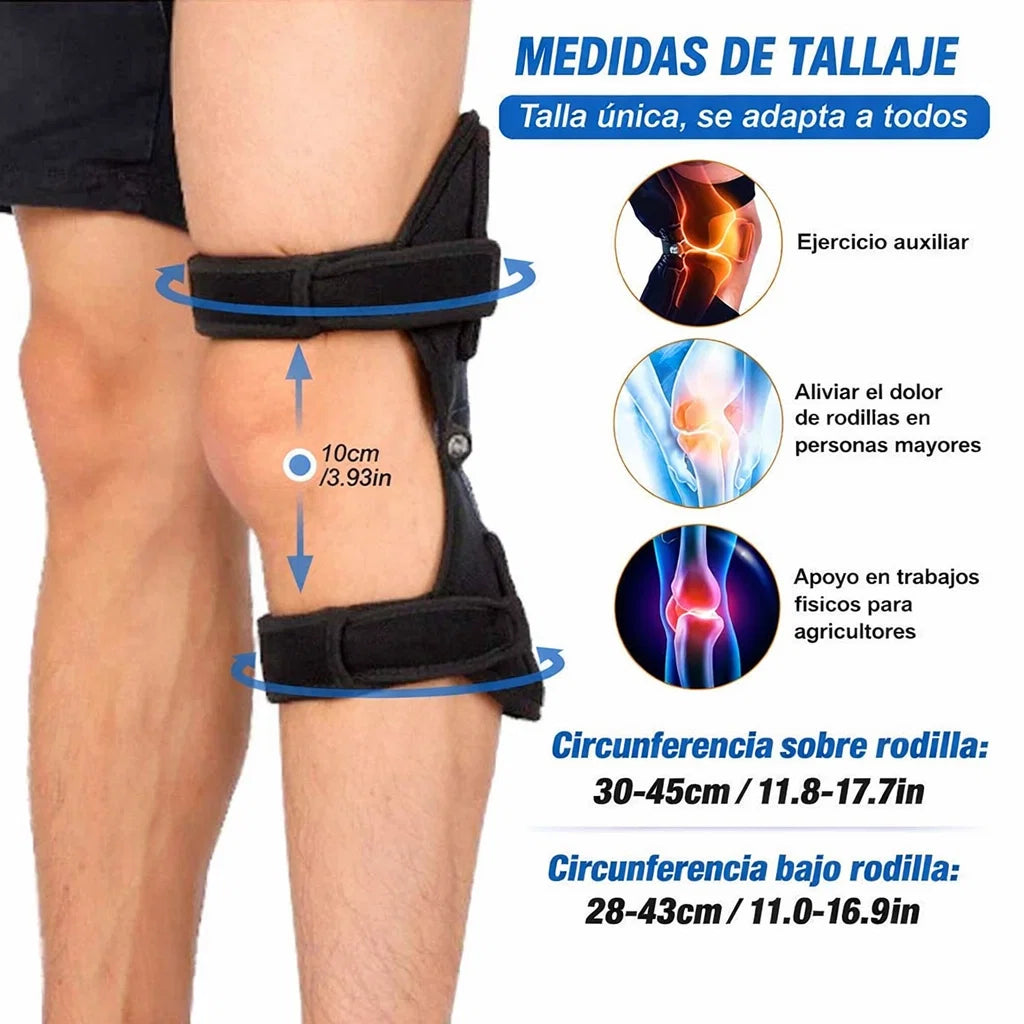 🦵✨ RODILLERAS DE SOPORTE CON ASISTENCIA DE RESORTE