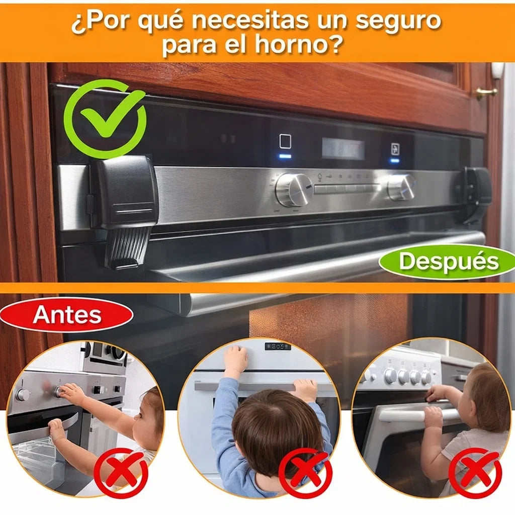 🔒 Combo de 2 Cerraduras de Seguridad para Horno