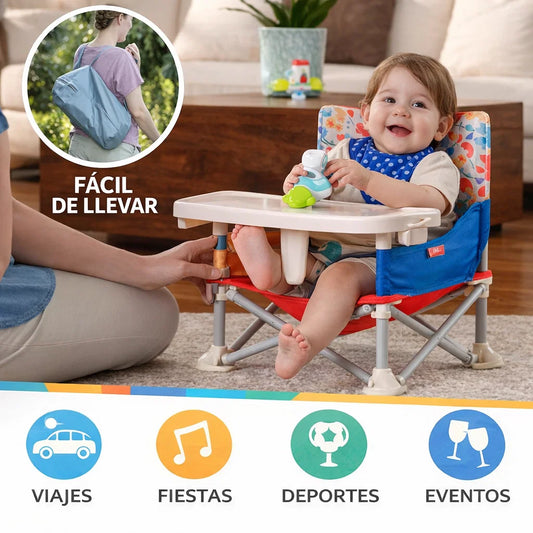 🪑 Silla Plegable para Bebés: Comodidad y Seguridad en Cualquier Lugar👶