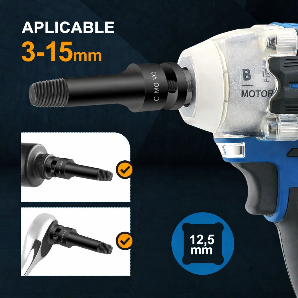 🔧 JUEGO DE LLAVES DE VASO DE 12 PUNTAS – USO PROFESIONAL 🔧