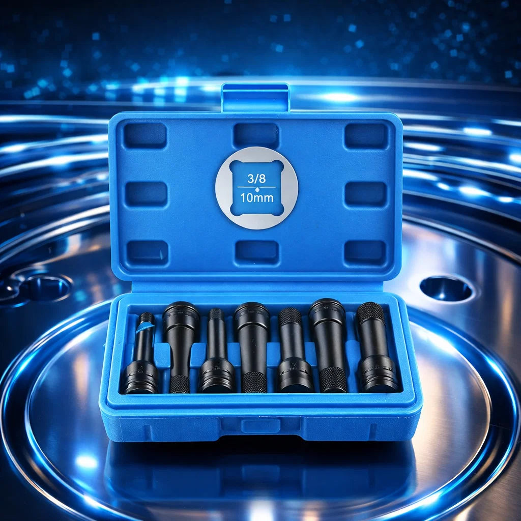 🔧 JUEGO DE LLAVES DE VASO DE 12 PUNTAS – USO PROFESIONAL 🔧