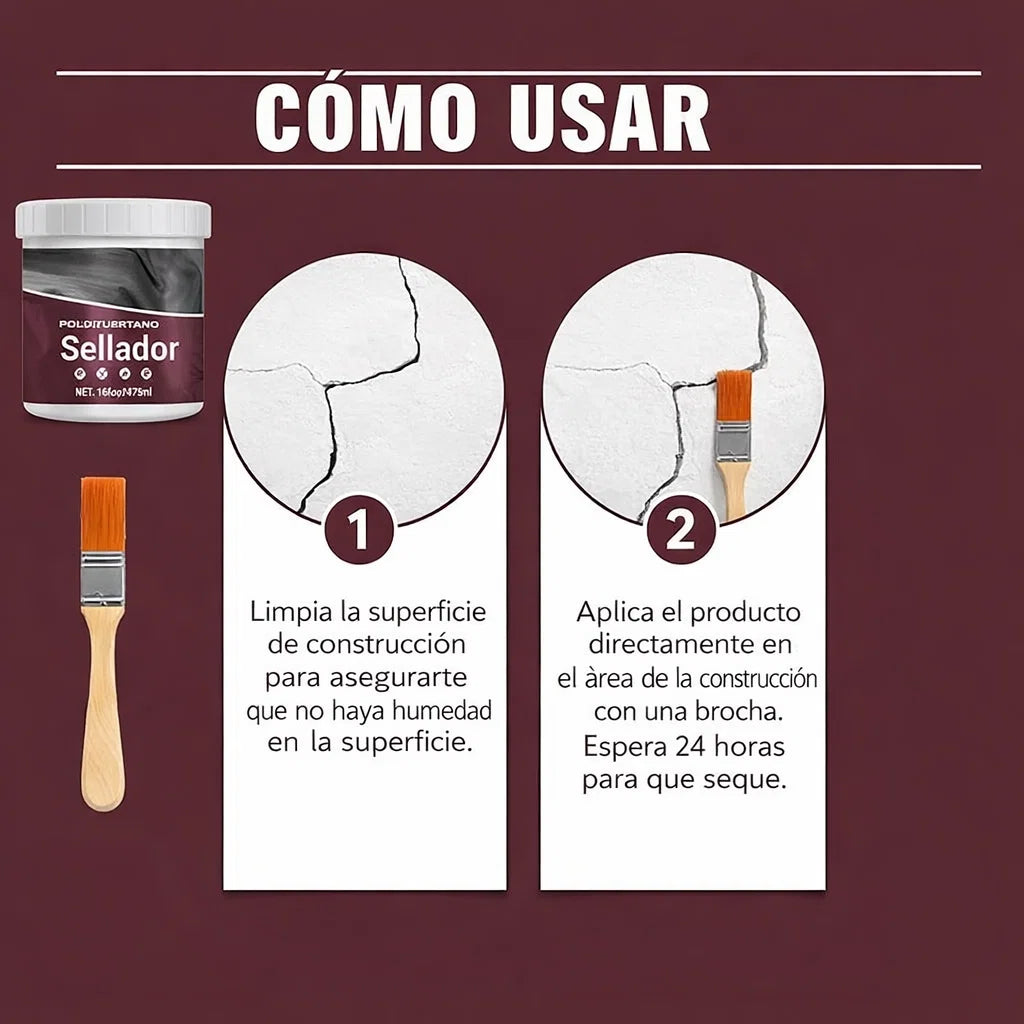 🚫💧 Sellador de Poliurea para Juntas y Grietas